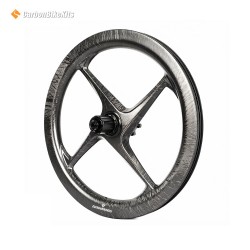 16-Inch 349 Carbon 4 Spoke Wheelset | Aero Quad Spoke Wheels for Brompton